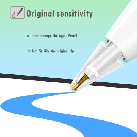 SIXFU Sturdy Long Metal Tips Compatible with Apple Pencil Tip, Durable Tips Compatible with Apple Pencil Pro/USB-C/ 1st/ 2nd Generation, Accessories Compatible with iPad Pencil(4 PCS)