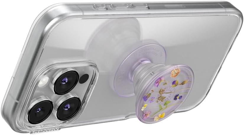 PopSockets Adhesive Phone Grip, Holder- Purple Fields