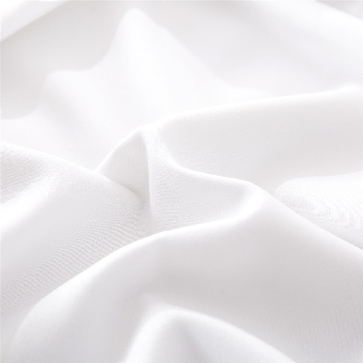 Microfiber Standard Bed Pillowcases 2 Pack, Super Soft Bed Pillow Covers Envelope Closure, Wrinkle, Fade and Stain Resistant, 20x26, White