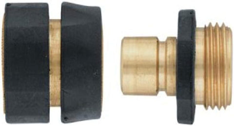 2-Pack Orbit Brass Hose Quick Connect Set
