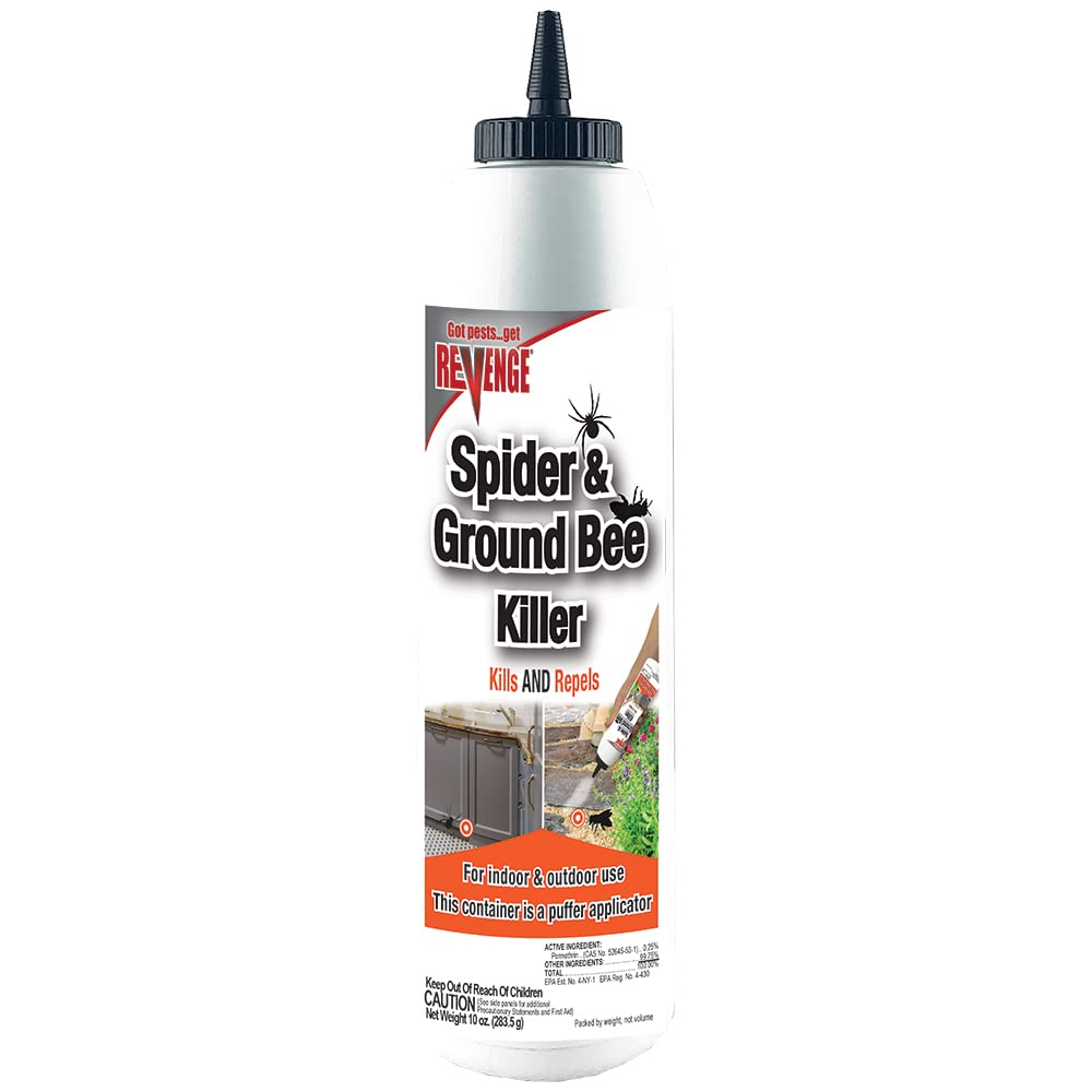 Revenge Spider & Ground Bee Killer, 10 oz Ready-to-Use Dust Treatment
