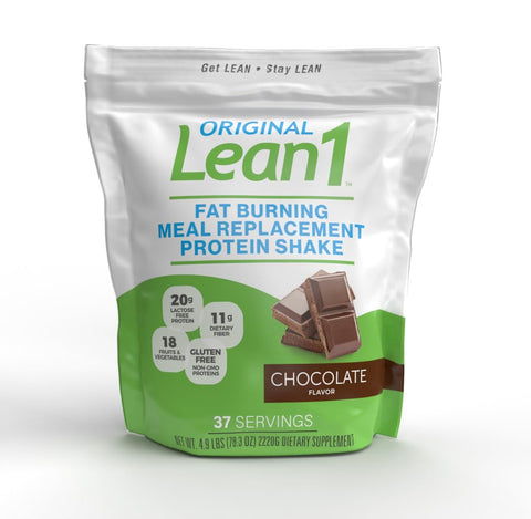 Lean1 Chocolate, Meal Replacement Protein Shake, 37 Servings in a 5lb Bag