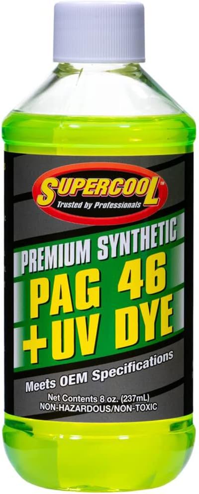 TSI Supercool P46-8D PAG Oil 46 Viscosity with UV Dye 8oz 1-Pack