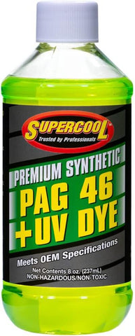 TSI Supercool P46-8D PAG Oil 46 Viscosity with UV Dye 8oz 1-Pack