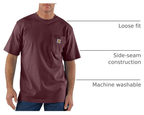 Carhartt Men's Iconic K87 Pocket T-Shirt