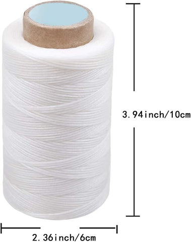 284Yards Leather Sewing Thread Waxed, Waxed Polyester Cord, Wax String