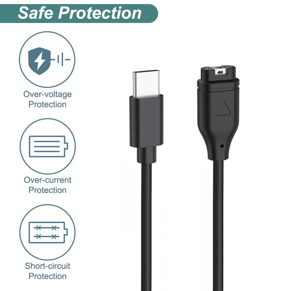 Kissmart Charger Cable for Garmin Watch