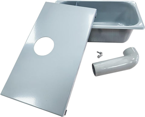 Grease Box for Restaurant Canopy Hood Exhaust Fan| Stainless Steel Hood Accessories for Restaurants | 3.74” Deep Drip Pan