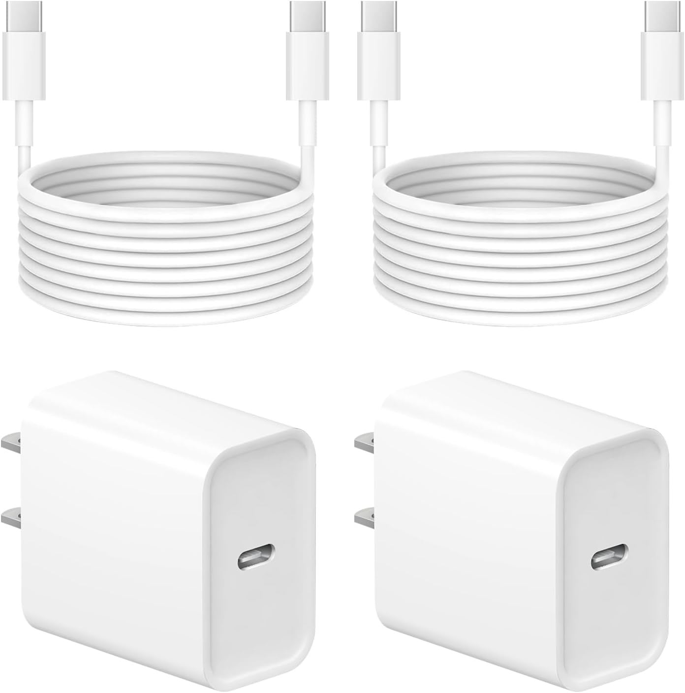 iPhone 17 16 15 Charger Fast Charging 6FT - 20W USB C Charger Block