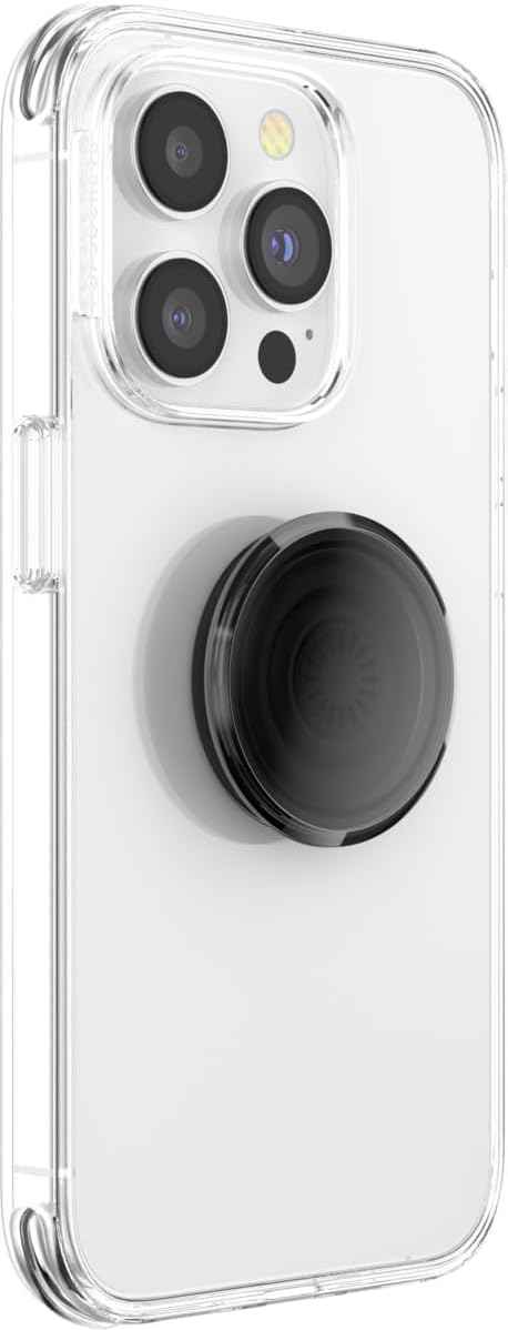 PopSockets Adhesive Phone Grip, Holder- Black Smoke