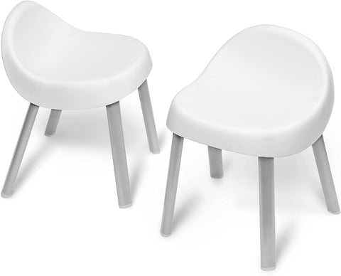 Skip Hop Toddler's Activity Chairs with Non-Slip feet, Set of 2, White