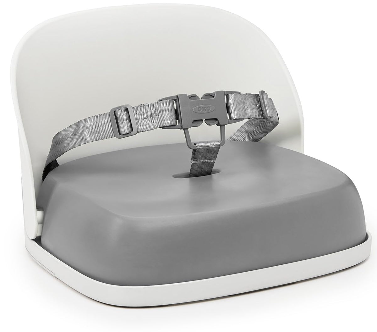 OXO Tot Perch Toddler Booster Seat for Kitchen Chair with Straps, Gray