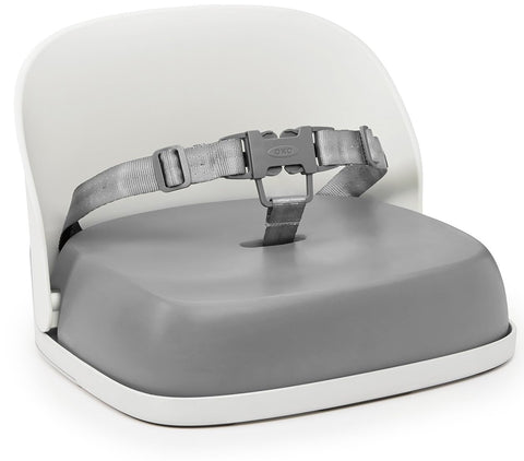 OXO Tot Perch Toddler Booster Seat for Kitchen Chair with Straps, Gray