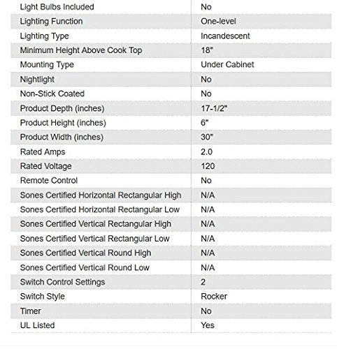 Broan-NuTone 413004 Non-Ducted Ductless Range Hood with Lights Exhaust Fan for Under Cabinet, 30-Inch, Stainless Steel