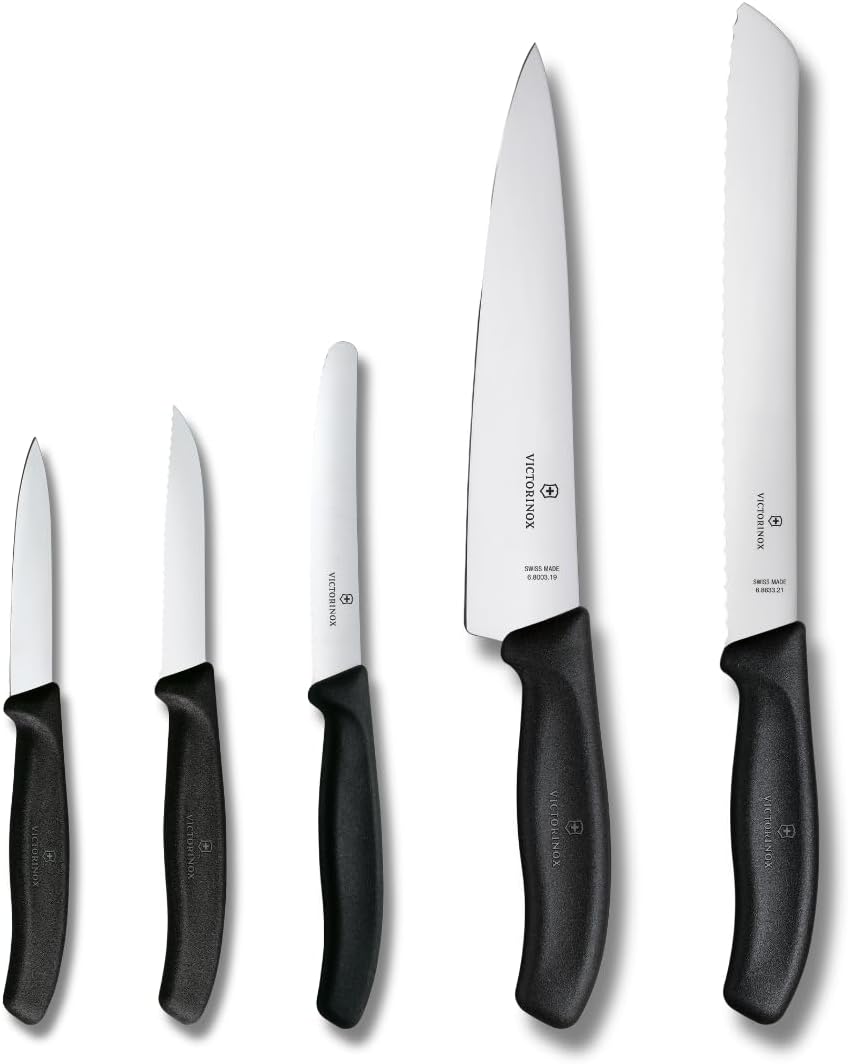 Victorinox Swiss Classic Kitchen Set, 5 Pieces - Utility & Bread Knives