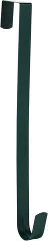 Slim Over The Door Wreath Hanger for Front Door, 15" Green 1 Pack
