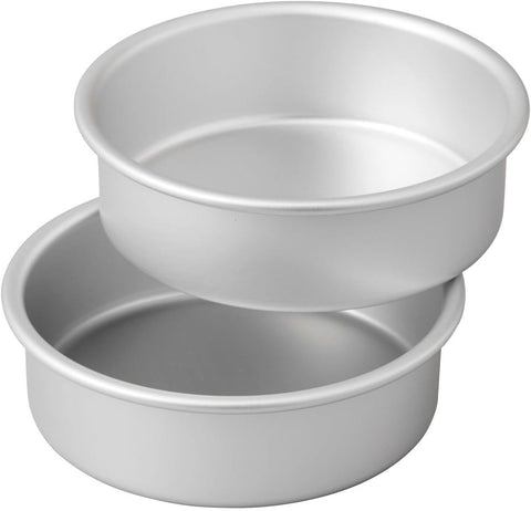 Wilton Small and Tall Aluminum 2 x 6-inch Layer Cake Pan Set, 2- Piece