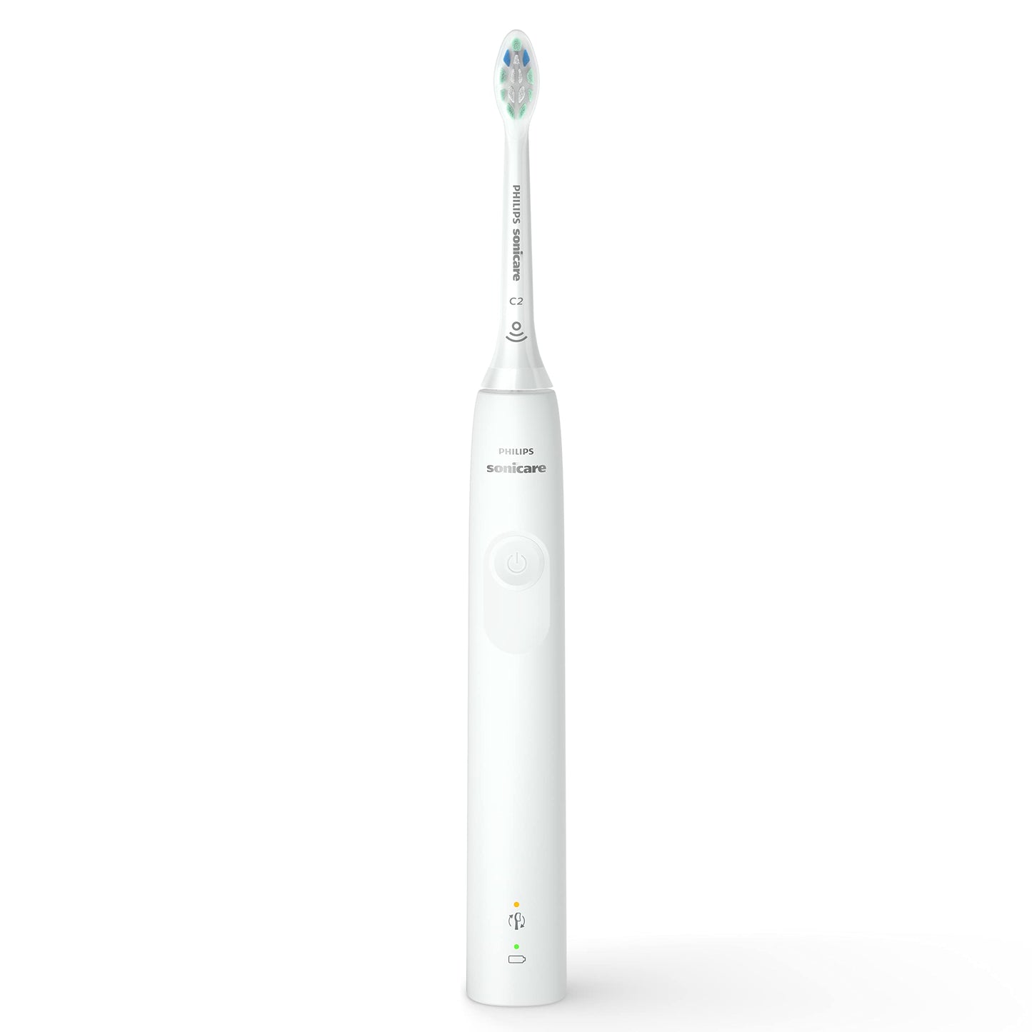 Philips Sonicare 4100 Power Toothbrush, Rechargeable Electric Toothbrush with Pressure Sensor, White HX3681/23