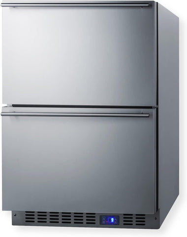 Summit 24” Two Drawer Freezer, Stainless Steel - SCFF532D