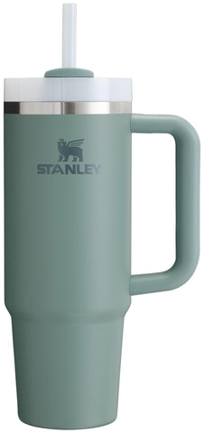 Stanley Quencher H2.0 FlowState Stainless Steel Vacuum Insulated Tumbler with Lid and Straw for Water, Iced Tea or Coffee, Smoothie and More, Shale, 30 OZ / 0.89 L