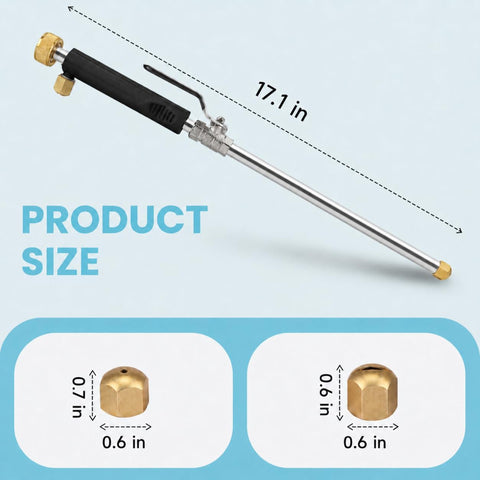 Jet Nozzle for Garden Hose, High Pressure Washer Hose Nozzle