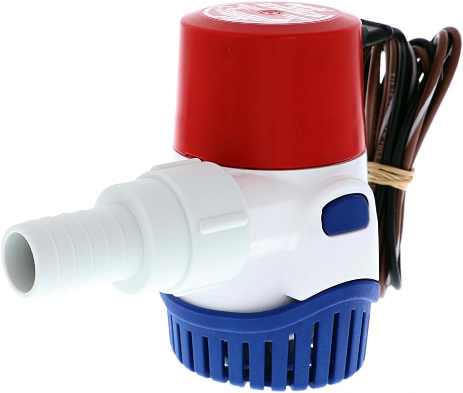 Rule 25SA, 12V Automatic Bilge Pump - Fully Submersible - 500GPH