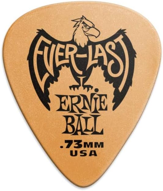 Ernie Ball Everlast Guitar Picks, Pink .60mm, 12-pack (P09179)