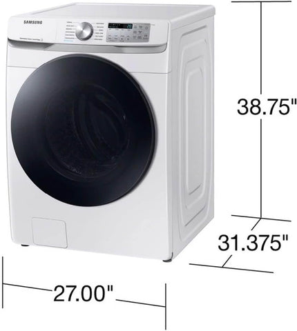 Samsung 4.5 cu. ft. Large Capacity Smart Front Load Washer with Super Speed Wash, White, WF45B6300AW/US