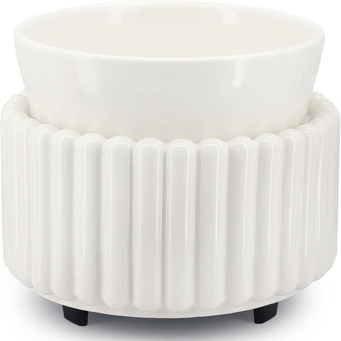 VICTORIA AROMA Ceramic Wax Melt Warmer 3-in-1 Candle Wax Warmer for Scented Wax Melter Electric Fragrance Wax Burner for Home Office Bedroom Gift & Decor…