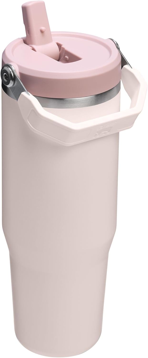 STANLEY IceFlow 2.0 Flip Straw Tumbler, 30 oz, Rose Quartz