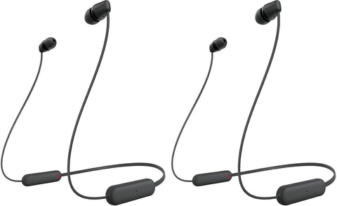 Sony WI-C100 Wireless in-Ear Bluetooth Headphones with Built-in Mic, Blue