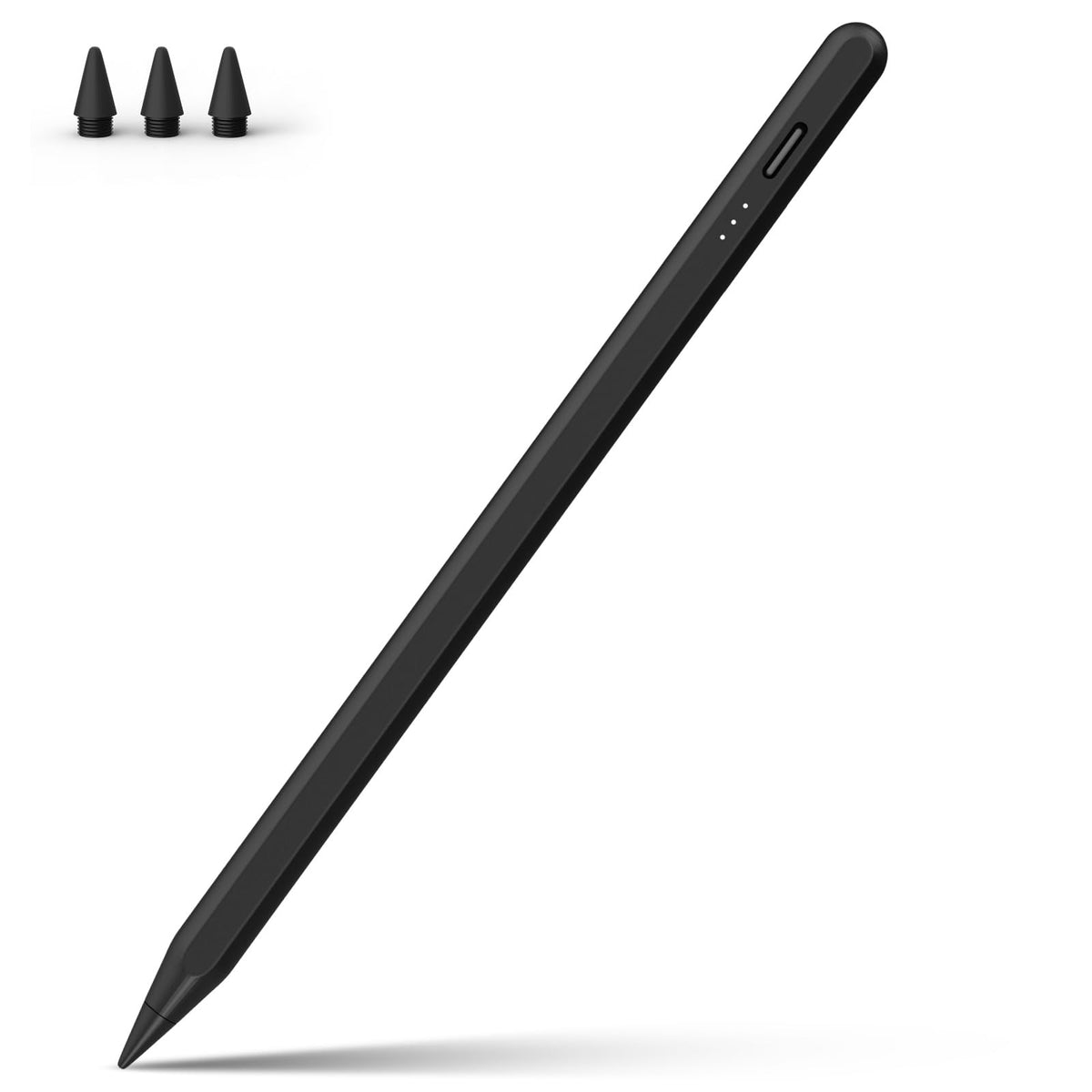 Stylus Pen for iPad, 13 mins Fast Charge Stylus with Palm Rejection, Tilt Sensitivity, Compatible with 2018-2024 iPad Air 3/4/5/6, iPad Mini 5/6, iPad 6/7/8/9/10, iPad Pro 11"/12.9"/M4 (Black)