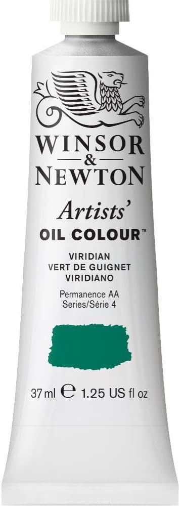 Winsor & Newton Artists' Oil Paint, 37ml Tube, Viridian