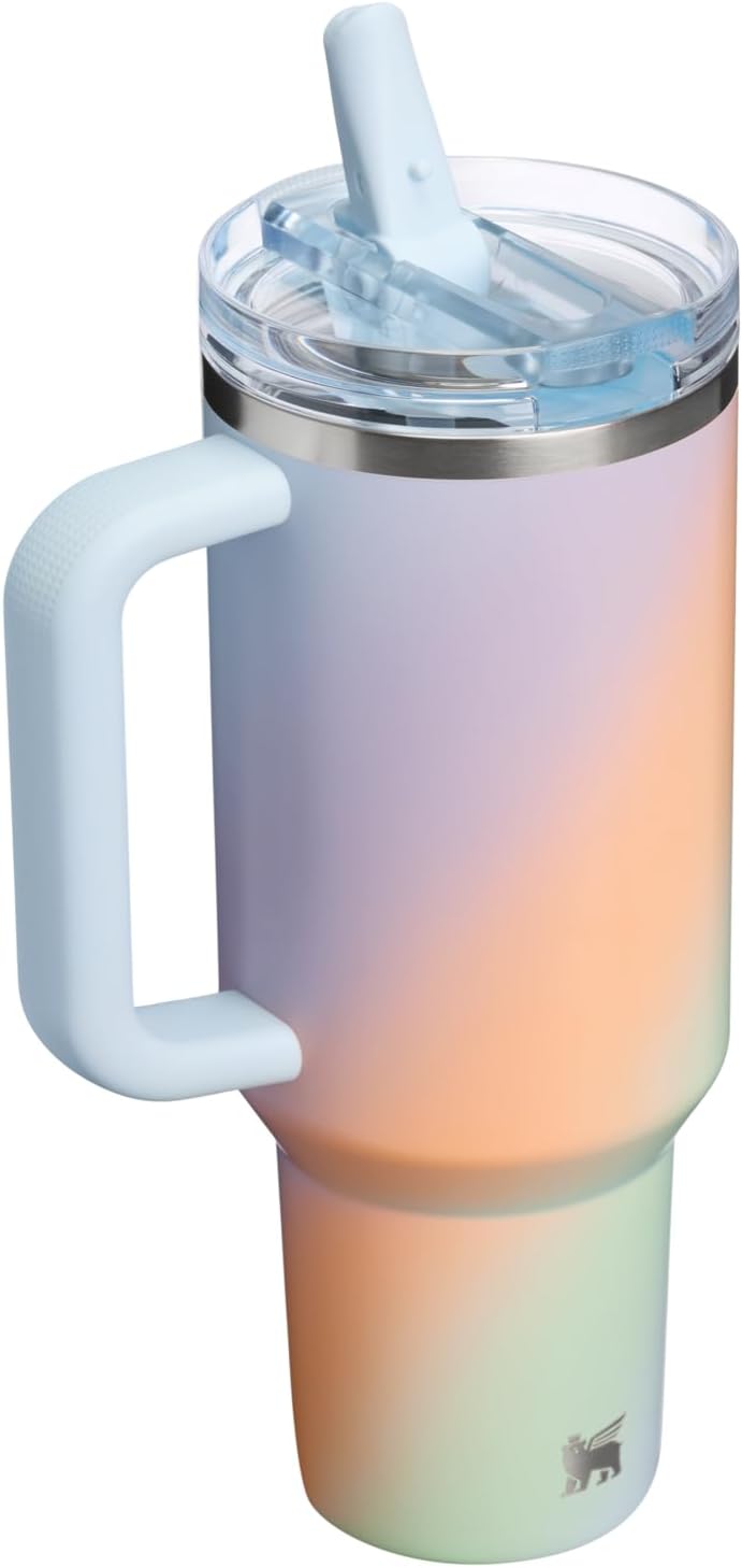 STANLEY Quencher ProTour Flipstraw Tumbler, 40 oz, Sunrise Spiral