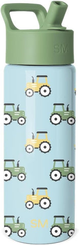 Simple Modern Kids Water Bottle & Toddler Cup | 18oz | Tractor