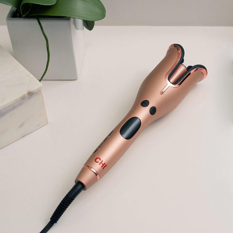 CHI Spin N Curl 1″ Ceramic Rotating Curling Iron, Rose Gold