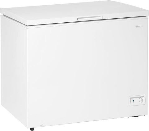Danby DCF100A6WM 10.0 cu. ft. Square Model Chest Freezer DOE Front mounted mechanical thermostat: Easy to use, adjustable variable temperature range