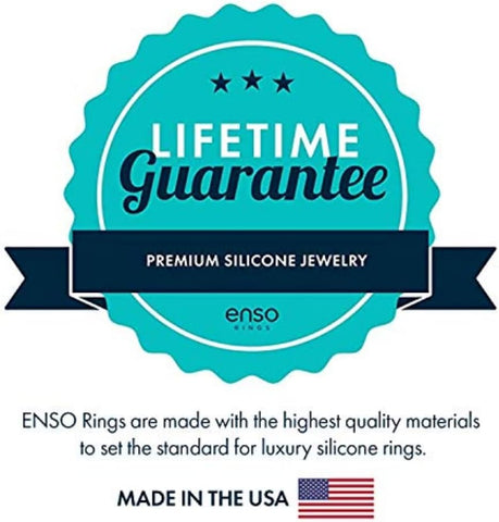 Enso Rings Dual Tone Silicone Wedding Ring – Two Tone Hypoallergenic Wedding Band – Comfortable Band for Active Lifestyle - Medical Grade Silicone – 1.75mm Thick Unisex Band