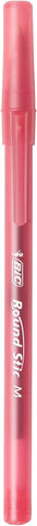 BIC Round Stic Xtra Life Red Ballpoint Pens, Medium Point, 1.0mm, 10-Count