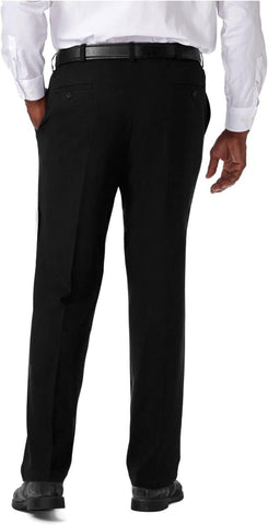 Haggar Men's E-CLO Repreve Stria Flat Front Dress Pant
