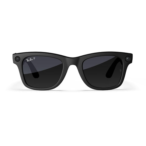 Ray-Ban Meta (Gen 1), Wayfarer, Matte Black | Smart AI Glasses for Men, Women — 12 MP Ultra-Wide Camera, Open-Ear Audio, Video Recording, Bluetooth — Polarized Gradient Graphite Lenses — Sunglasses