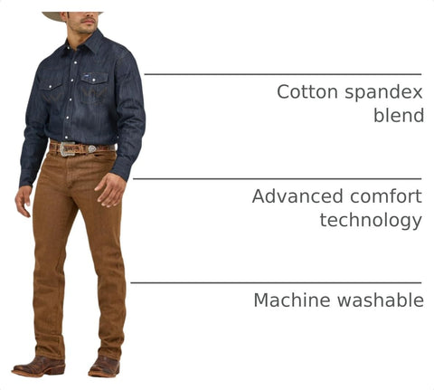 Wrangler Men's Premium Performance Advanced Comfort Workshirt