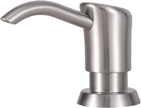 GAGALIFE Dish Soap Dispenser for Kitchen Sink, 17 oz Bottle, Brushed Nickel