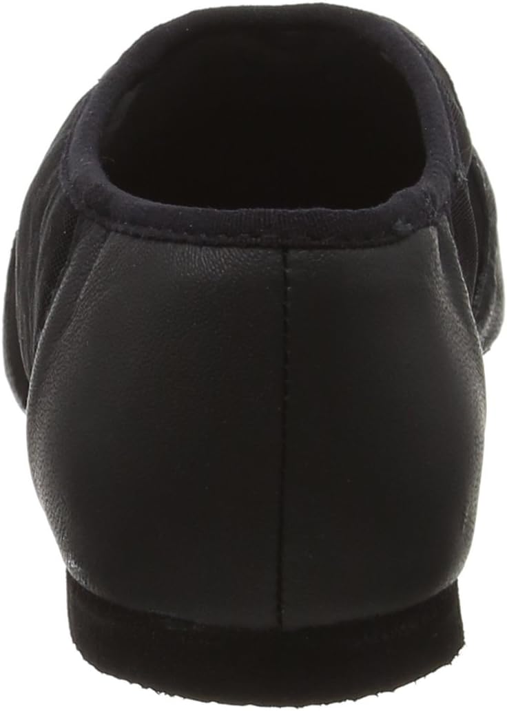 Bloch Girls Neo-Flex Leather Neoprene Slip-On Jazz Dance Shoes, EVA Outsole