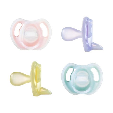 Tommee Tippee Ultra-Light Pacifier, 6-18 Months, Silicone, Pack of 4