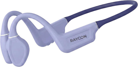 Raycon Bone Conduction Headphones Bluetooth - Open Ear Running Headphones, Sweat & Water-Resistant Earbuds with Mic for Sports & Workouts, 13hr Playtime (Purple)