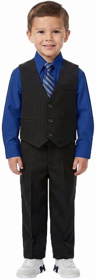 Pinstripe Boys Formal Dresswear Vest Set