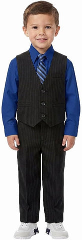 Pinstripe Boys Formal Dresswear Vest Set