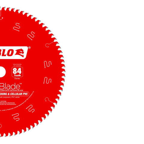 Diablo TrexBlade Saw Blade - 12" Diameter, 84 MTCG Teeth, 1" Arbor