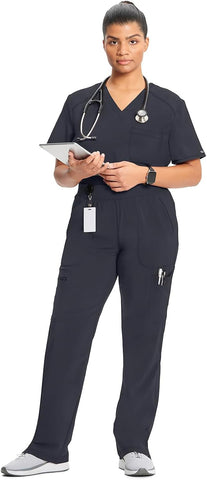 Cherokee Infinity Women's Scrub Pant Mid Rise Tapered Leg Scrubs Bottoms